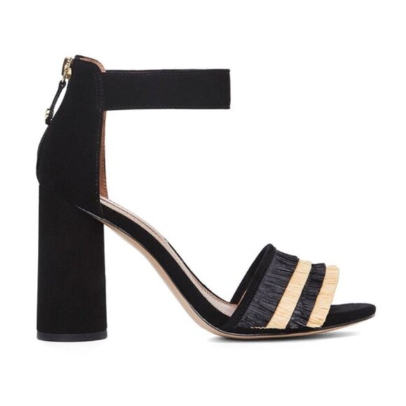 Nwot BCBGMAXazria Fringe Ankle Strap sandals 39,  9 - Picture 1 of 14